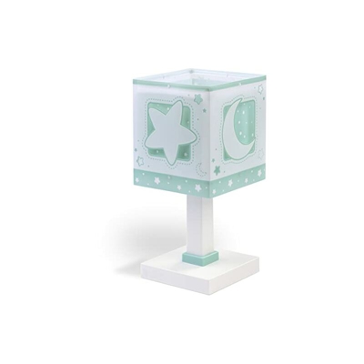 Lampada da tavolo E-14, Luce della luna verde, Multicolore, 14 x 14 x 29 - Dalber