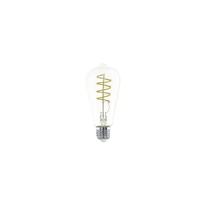 EGLO Lampadina a LED E27, vintage, a spirale, per illuminazione retrÃ², 4 Watt (equivalenti a 35 Watt), 400 lumen, E27, luce bianca calda, 2700