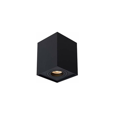 Tube Faretto da soffitto. GU10, 50 W, Nero - Lucide