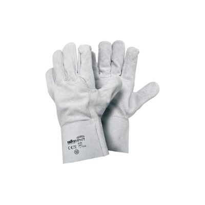 guanti da lavoro in crosta bovina rinforzati extra tg 10 colore grigio - Ariete