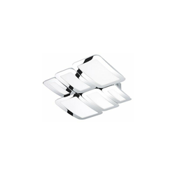 WOFI Lampada da soffitto Integriert, 30 W, Argento, 45.5 x 41 x 7.1 cm en oferta