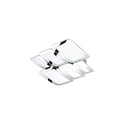 WOFI Lampada da soffitto Integriert, 30 W, Argento, 45.5 x 41 x 7.1 cm