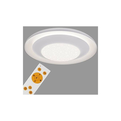 Briloner Leuchten Lampada LED da soffitto con motivo a stelle, luce regolabile, comandi a distanza incl. regolatore di tonalitÃ , modalitÃ notte,