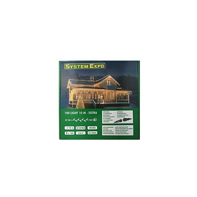 Best Season System Expo 484-12 - Catena Luminosa con 100 lampadine, 1000 cm, Colore: Bianco