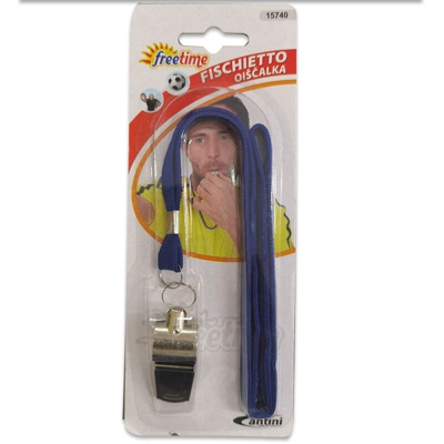 Fischietto In Metallo Con Cordoncino 61357 Teorema