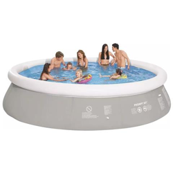 Piscina Gonfiabile Rotonda 450 X 122 Cm Grigia en oferta