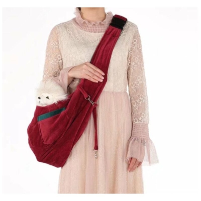 Animali domestici Pieghevoli Pet Amm Friendly Diagonal Bag per lo zaino Pet Borsa per cani traspirante per sacchetto per animali domestici (lunghezza
