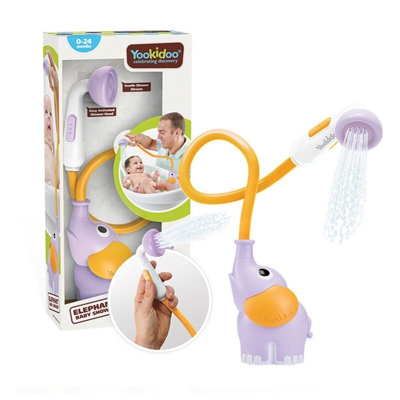 Acqua di spruzzatura del giocattolo del bambino come pipa di spruzzatura dello spruzzatore della doccia - 0 a 2 anni Regalo del bambino, viola