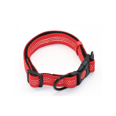 Collana per cani, collana di nylon riflettente regolabile convenzionale con maglia traspirante imbottita, adatta per cani di medie dimensioni, m,