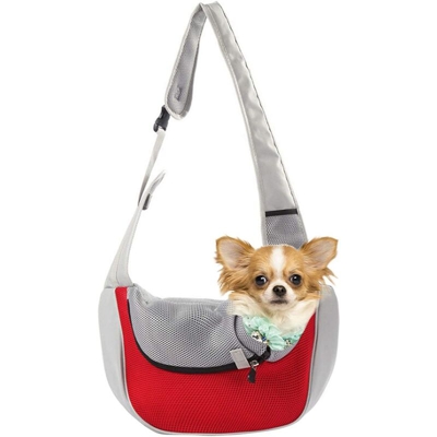 Cablaggio per cani, borsa a sospensione anteriore, borsetta e cucciolo e cucciolo, viaggio in rete traspirante, adatto per borse per cani da