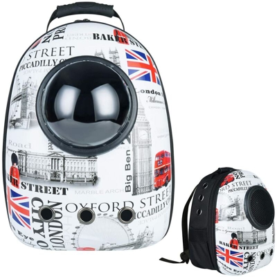 Zaino completamente trasparente dello scomparto del bagaglio della borsa del gatto per la borsa portatile del gatto in uscita per lo zaino del gatto