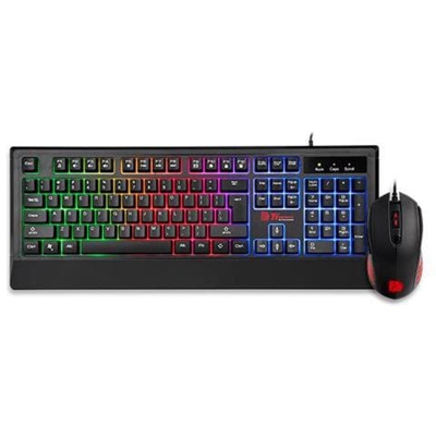 Tastiera Gaming USB Tt eSPORTS Retroilluminata Colore Nero (Layout Tedesco) + Mouse