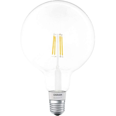 Smart+ Lampadina LED a F ilamento Bluetooth Compatibile con Apple Homekit e Android. Globo, E27, 50 W Equivalenti, Dimmerabile - Osram