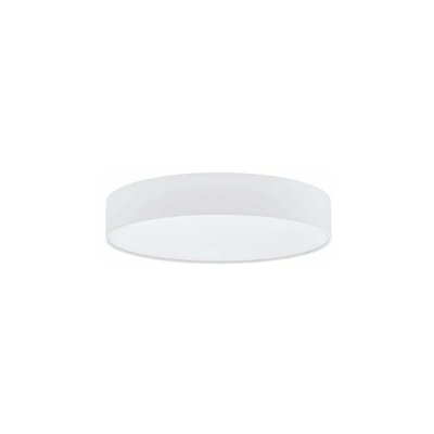 ROMAO 1 - Plafoniera in acciaio, colore: Bianco, Acciaio Tessile Plastica, bianco, Ã? 57 cm - Eglo