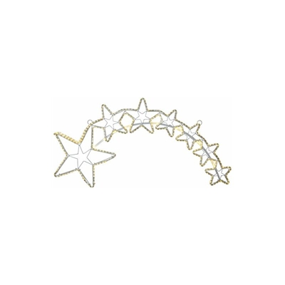 Star 807Â âÂ 27, LED della silhouette"tapesil, 300Â SMD LED, stelle, Metallo, Bianco, 0.15Â x 10.2Â x 5.3Â cm