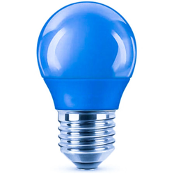 Extrastar lampada lampadina a led miniglobo 4W luce blu E27 per decorazioni vetro blu en oferta