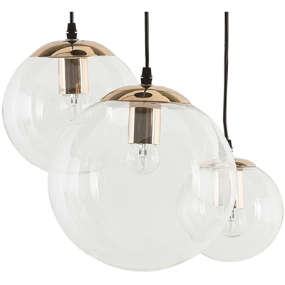 Lampadario in vetro trasparente LADON