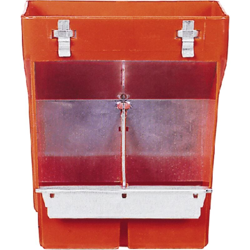 mangiatoia a tramoggia per gabbia coniglio a due scomparti gabbie conigli características