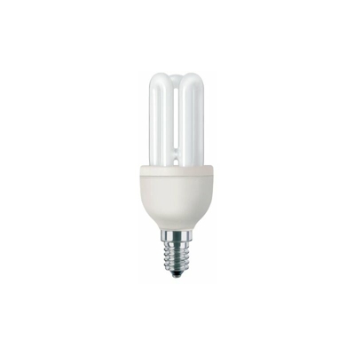 Philips 8727900827941 Lampadina a Risparmio Energetico a Tubi Scoperti, Attacco E14, 11 W Equivalenti a 55 W, Vetro, Bianco