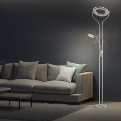 WOFI Piantana Integriert, 22 W, Nickel Satinato, 30 x 30 x 180 cm precio