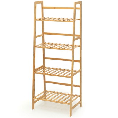 Scaffale in bambù per bagno da cucina seminterrato