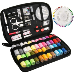 Kit da cucito completo 90 Accessori professionali Set da cucito portatile Inclusa borsa da trasporto per casa da viaggio - Langray precio