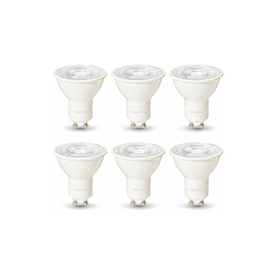 lampadine per faretti, professionali, a LED, GU10, equivalenti 35W, luce Bianca fredda, regolabile - confezione da 6 - Amazon Basics