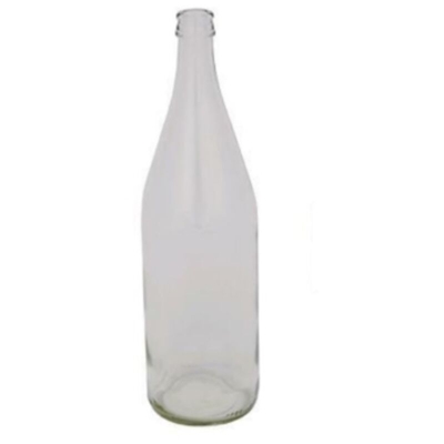 1 bottiglia Vichy da 1 lt in vetro trasparente per conservare acqua e vino