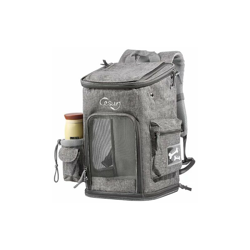 Borsa di trasporto per gatto per cani per gatto, pet Transport Zaino viaggio uscita traspirante e pieghevole (43 x 29 x 26 cm, grigio) Non inclusa la en oferta