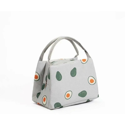 Borsa da pranzo portatile spessa sacchetto di ghiaccio della borsa di alluminio della lastra di alluminio della canvas isolante del foglio del picnic
