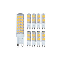 LAMPAOUS LED 7W G9, 6000k bianco freddo, equivalente alle lampadine alogene da 60W, angolo del fascio: 360 gradi, non dimmerabile., Metallo plastica, características