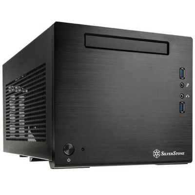 Case SST-SG08B-Lite Sugo Compatto Mini-ITX / DTX 2 Porte USB 3.0 Colore Nero