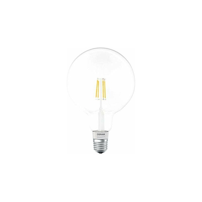 Smart+ Lampadina LED a F ilamento Bluetooth Compatibile con Apple Homekit e Android. Globo, E27, 50 W Equivalenti, Dimmerabile, 4 Pezzi - Osram