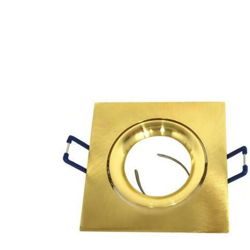 Porta Faretto A Incasso Quadrato .portafaretto Supporto Orientabile Color Oro P20 características