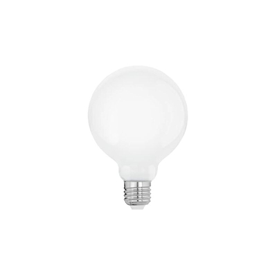 EGLO Lampadina LED E27, lampadina Globe Milky, 8 Watt (equivalenti a 75 Watt), 1055 lumen, E27, luce bianca calda, 2700 Kelvin, lampadina LED G95, Ã