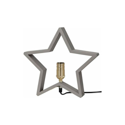 Star - Lampada decorativa in legno, colore: Ottone/Beige precio