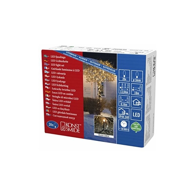 3609-800 LED Lichterkette, plastico, Nero - Konstsmide