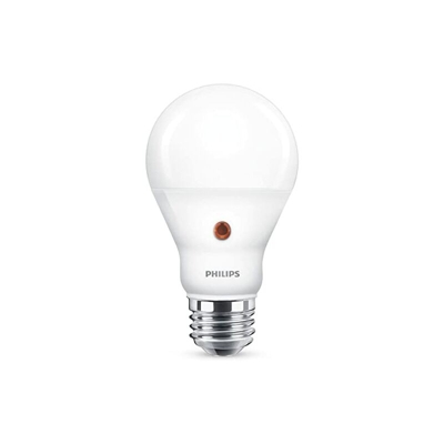 Philips Lighting - Philips Lampadina LED Goccia 60 W, Sensore Crepuscolare, Attacco E27, 4000K, Non Dimmerabile