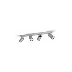 Philips Kosipo Faretto con 4 Punti Luce, Alluminio, Attacco GU10, Lampadina non Inclusa, Grigio precio