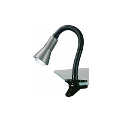 Trio 5028010-47 Pinza Flessibile da Tavolo/Mensola, 1 Luce, Plastico, Alluminio, Nero 40 W, 8x45x7x28 cm - Trio Leuchten precio