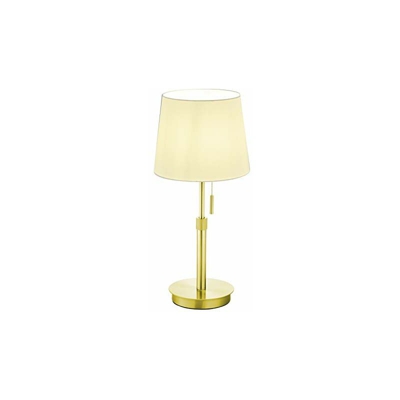 Lyon - Lampada da tavolo in metallo, ottone opaco/bianco - Trio Leuchten