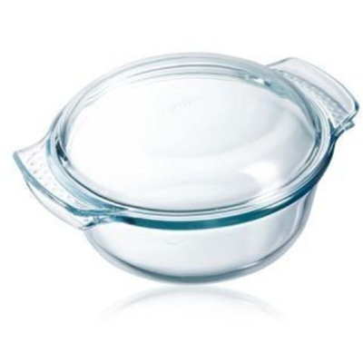 Machieraldo Gustavo - CASSERUOLA TONDA C/COP.FACILE cm25x20 l 2,10 PYREX