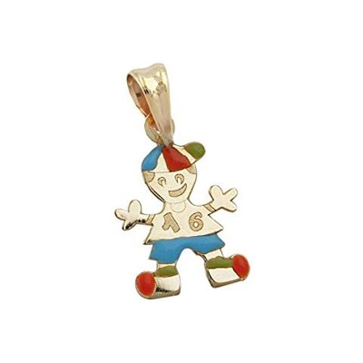 Pendente 431017 - Little Boy Multicoloured 9ct Gold