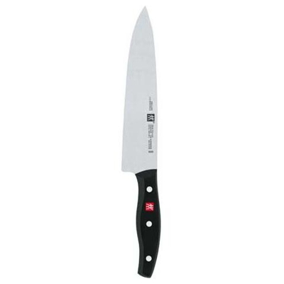 Coltello da Cuoco in Acciaio Lunghezza 20 cm Colore Nero - Linea Twin Pollux