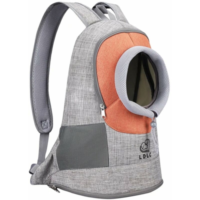 Pet Bag Pet Backpack Cat Chest può essere esposto spalle spalle Pet corpo traspirante traspirante cane gatto zaino m giallo