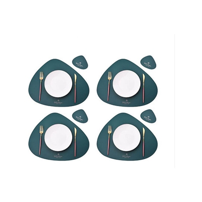 Set di 8 set da tavolo, utilizzati per tappetini da tavola, tappetini da caffè resistenti al calore, set da tavolo antiscivolo, lavabile e resistente
