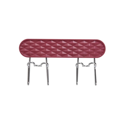 Portabicchieri per supporto da spazzolino da denti in acciaio inox Parete da denti (Brown doppia riga