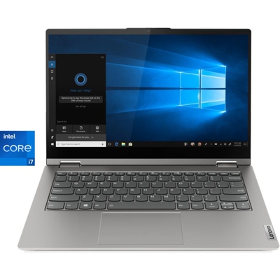 ThinkBook 14s Yoga DDR4-SDRAM Ibrido (2 in 1) 35,6 cm (14") 1920 x 1080 Pixel Touch screen Intel® Core™ i7 di undicesima generazione 16 GB 512 GB SSD Wi-Fi 6 (802.11ax) Windows 10 Pro Grigio, Notebook