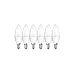 Osram Star Classic B Lampadina LED, E14, Plastica, Smerigliata, 40 W, Confezione da 6, a oliva precio