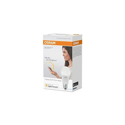 Smart+ Lampadina LED Bluetooth Compatibile con Apple Homekit e Android Goccia, E27, 60W Equivalenti, Dimmerabile - Osram